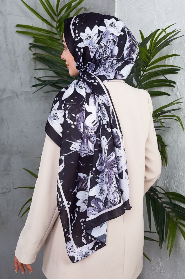 Daisy Soft Çiçek Desenli Şal