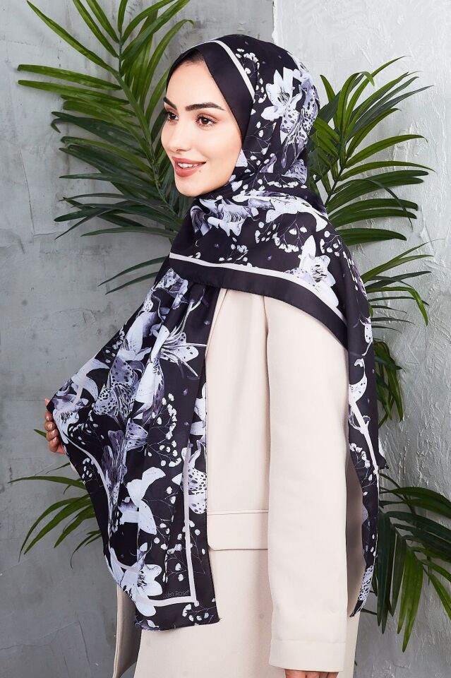 Daisy Soft Çiçek Desenli Şal