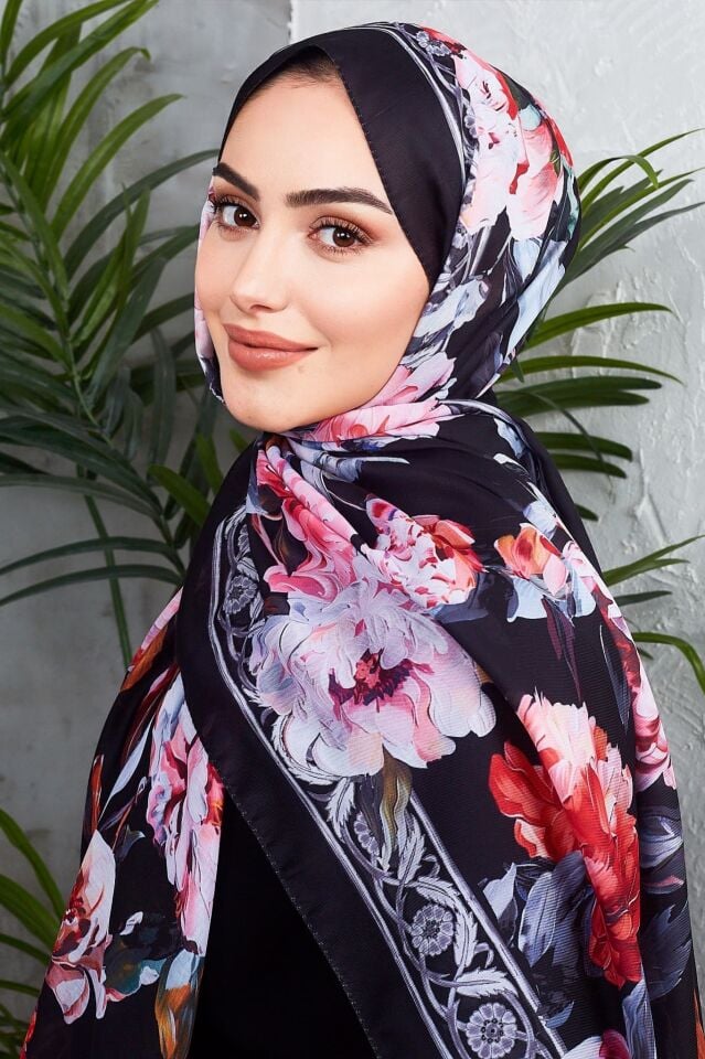 Daisy Soft Çiçek Desenli Şal