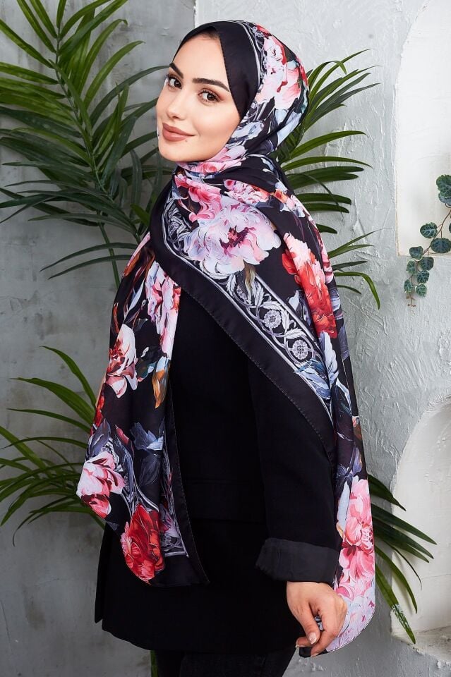 Daisy Soft Çiçek Desenli Şal