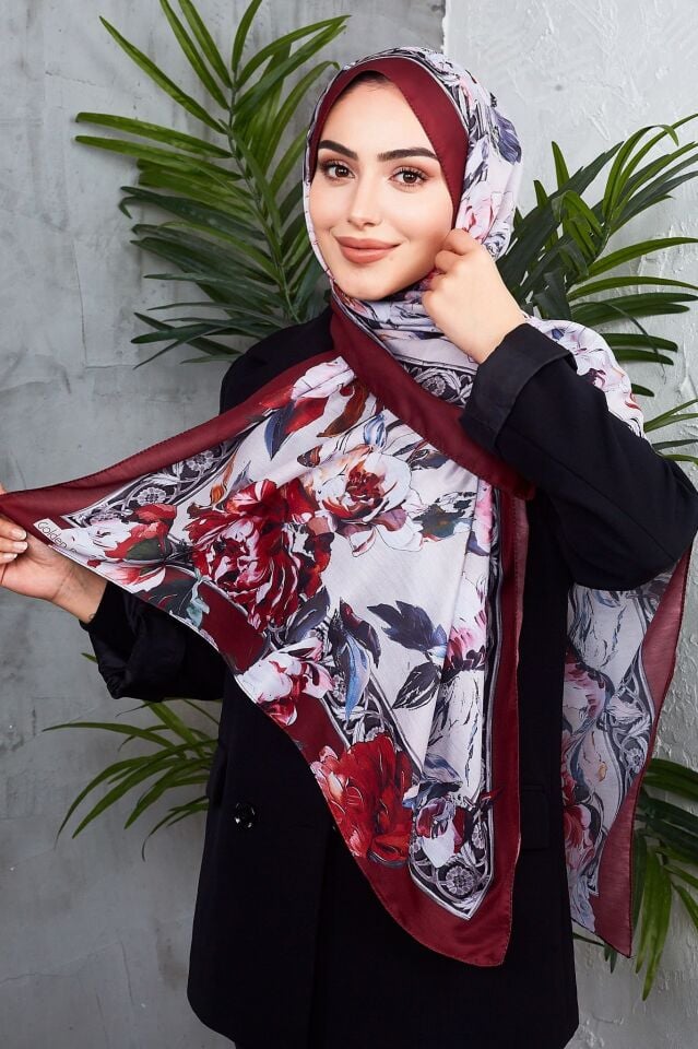 Daisy Soft Çiçek Desenli Şal