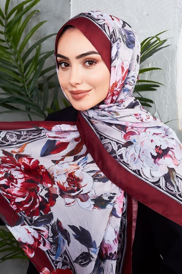 Daisy Soft Çiçek Desenli Şal