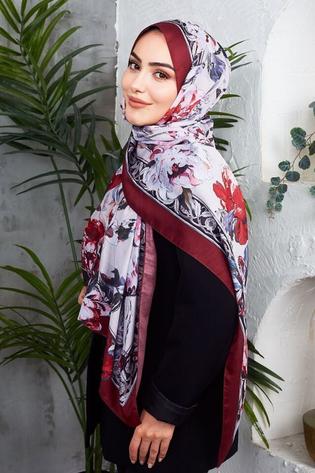 Daisy Soft Çiçek Desenli Şal