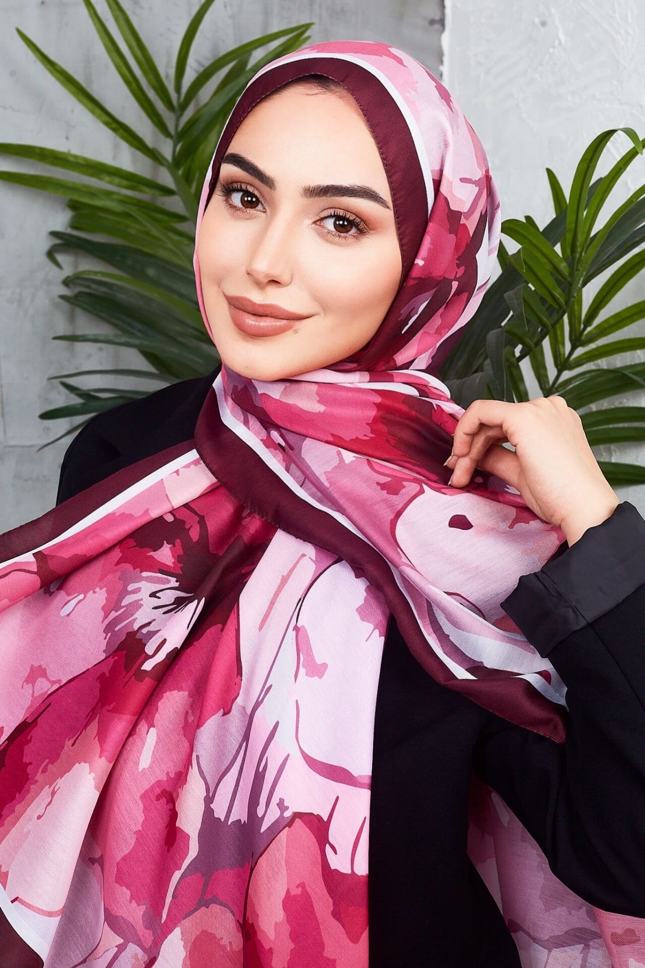Daisy Soft Çiçek Desenli Şal