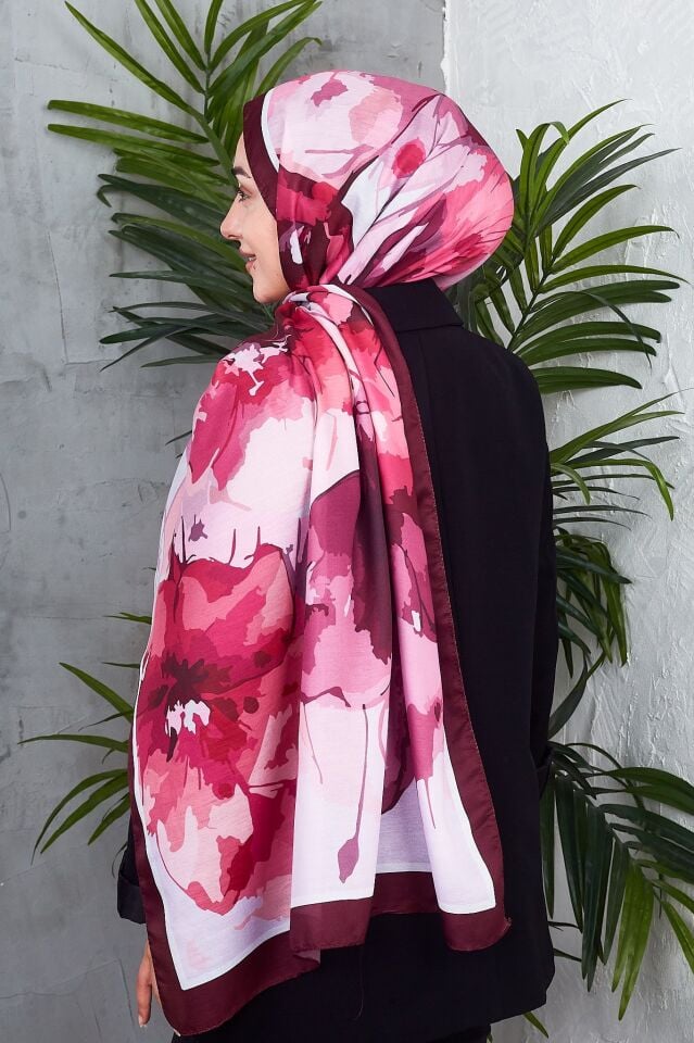 Daisy Soft Çiçek Desenli Şal