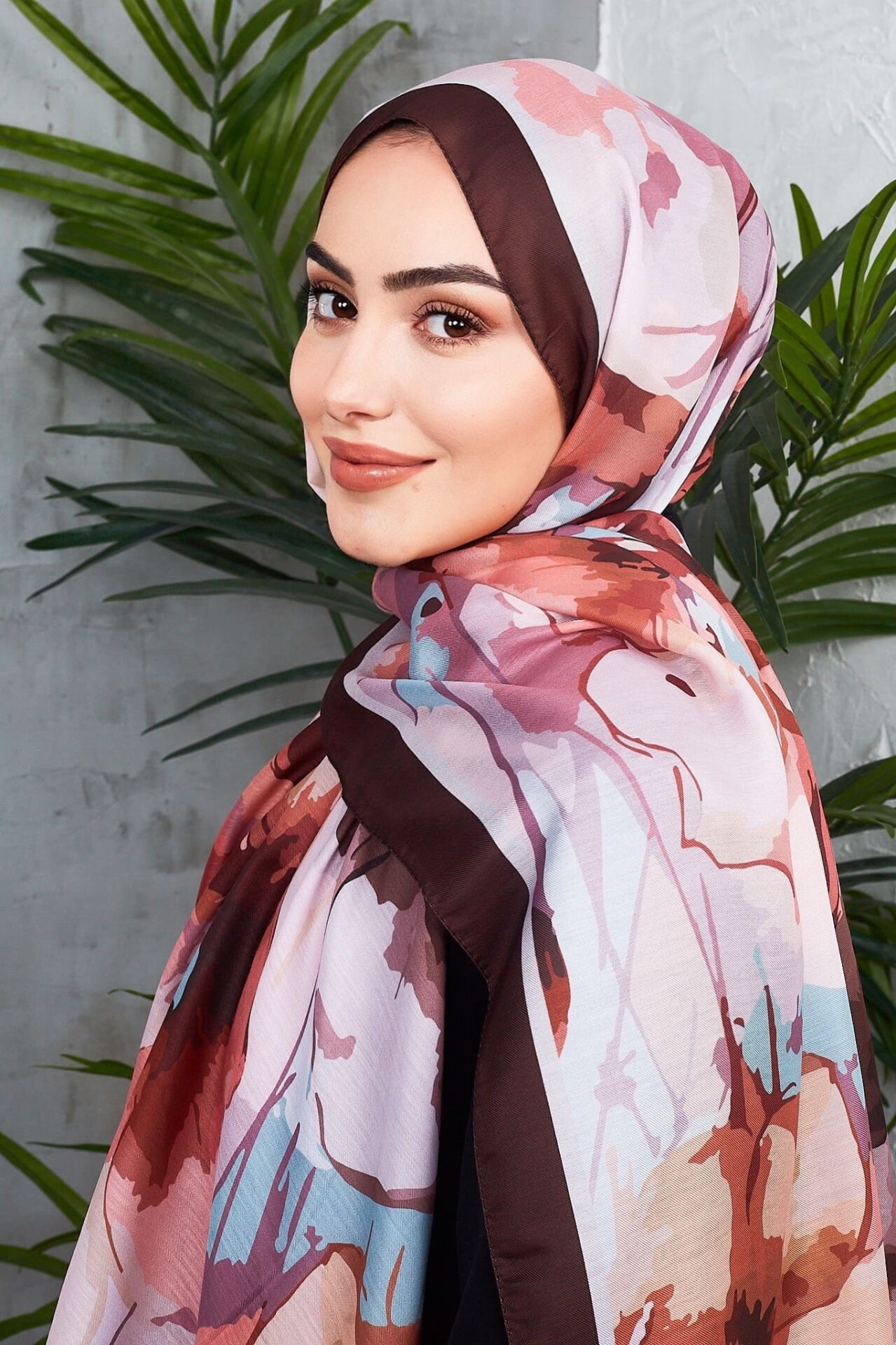 Daisy Soft Çiçek Desenli Şal