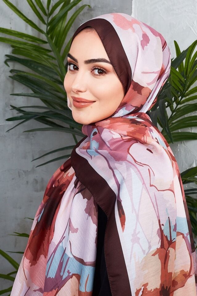 Daisy Soft Çiçek Desenli Şal