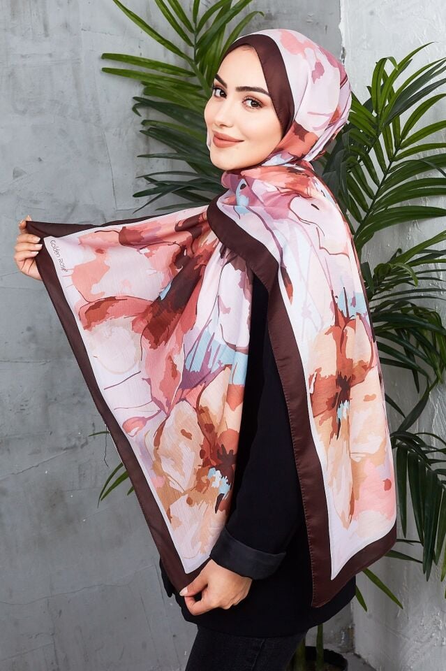 Daisy Soft Çiçek Desenli Şal
