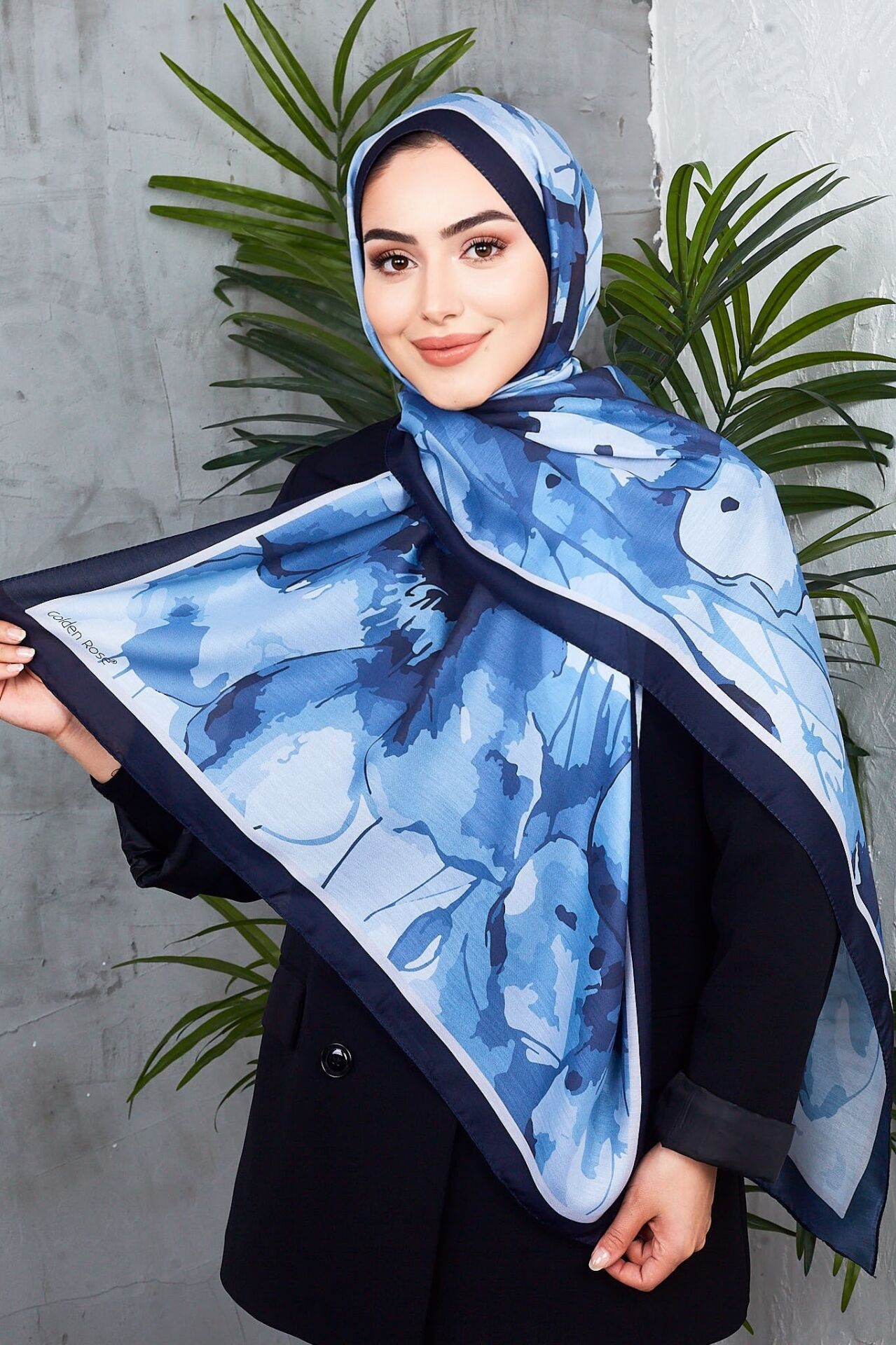Daisy Soft Çiçek Desenli Şal
