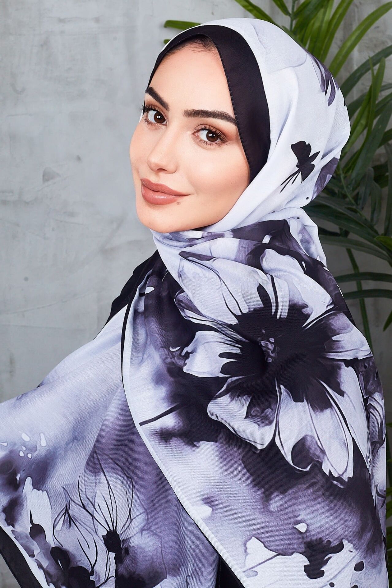 Daisy Soft Çiçek Desenli Şal