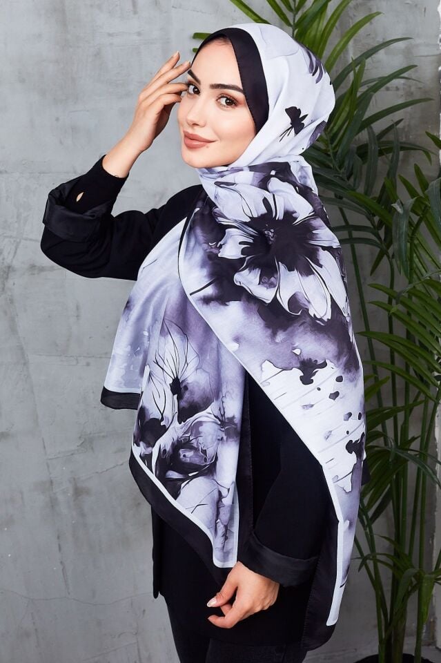 Daisy Soft Çiçek Desenli Şal