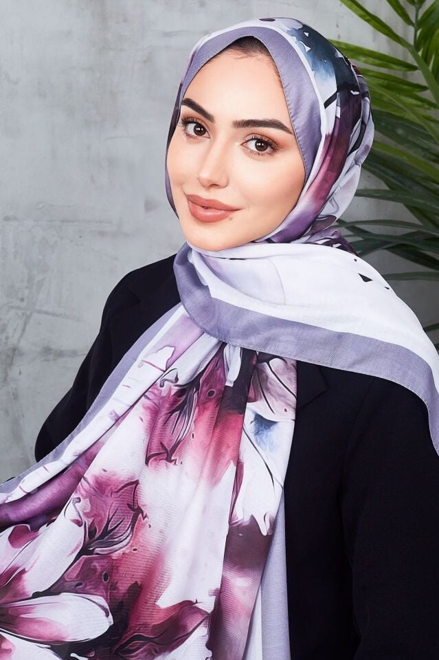 Daisy Soft Çiçek Desenli Şal