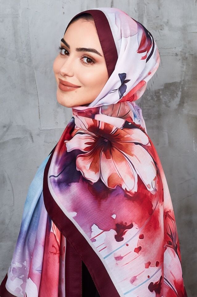 Daisy Soft Çiçek Desenli Şal