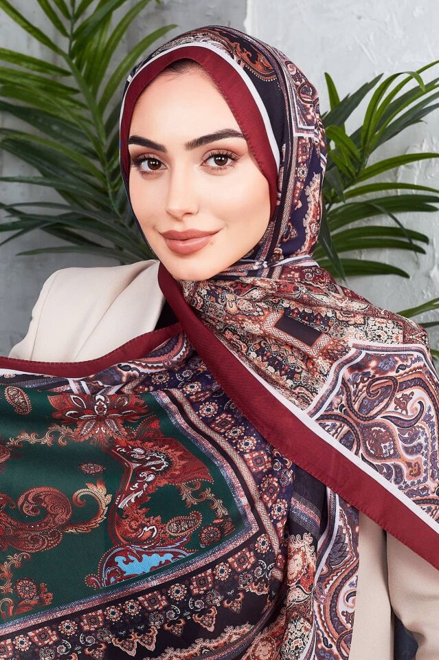 Etnik Desen Retro Soft Şal