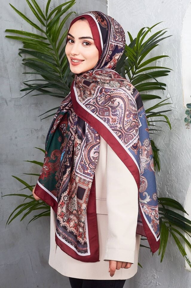 Etnik Desen Retro Soft Şal