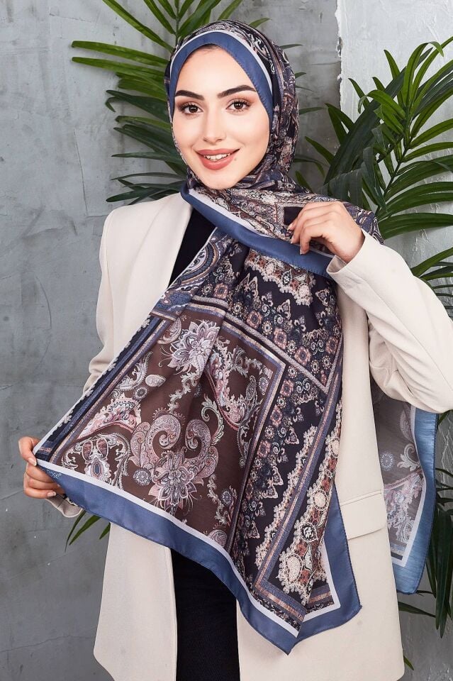 Etnik Desen Retro Soft Şal