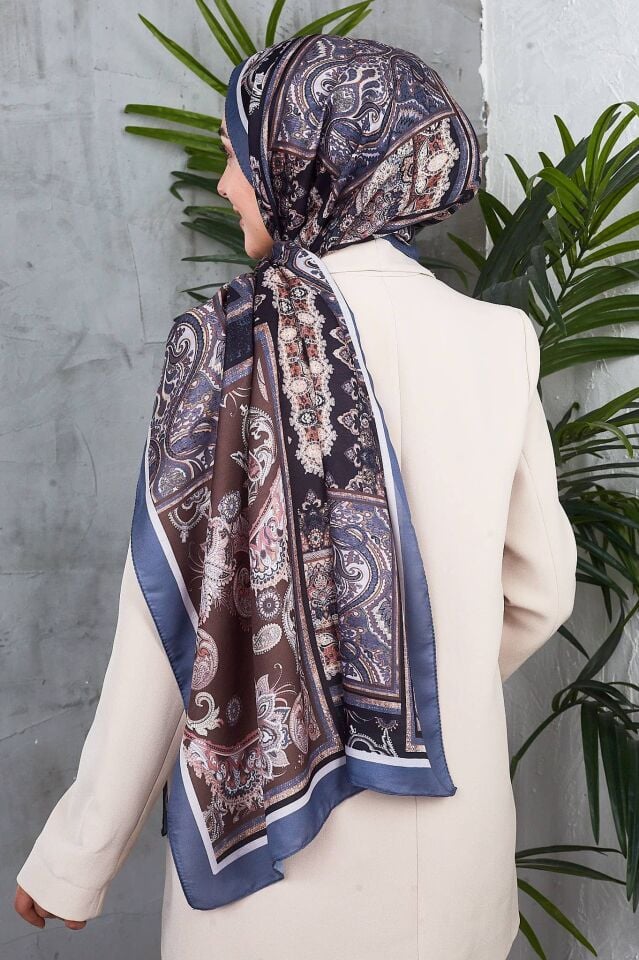Etnik Desen Retro Soft Şal
