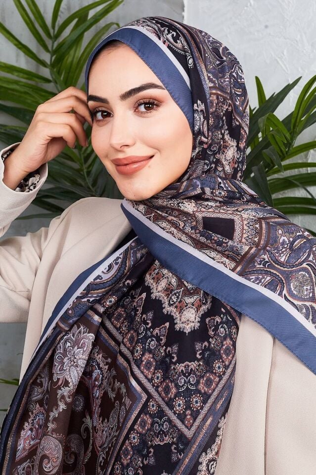 Etnik Desen Retro Soft Şal