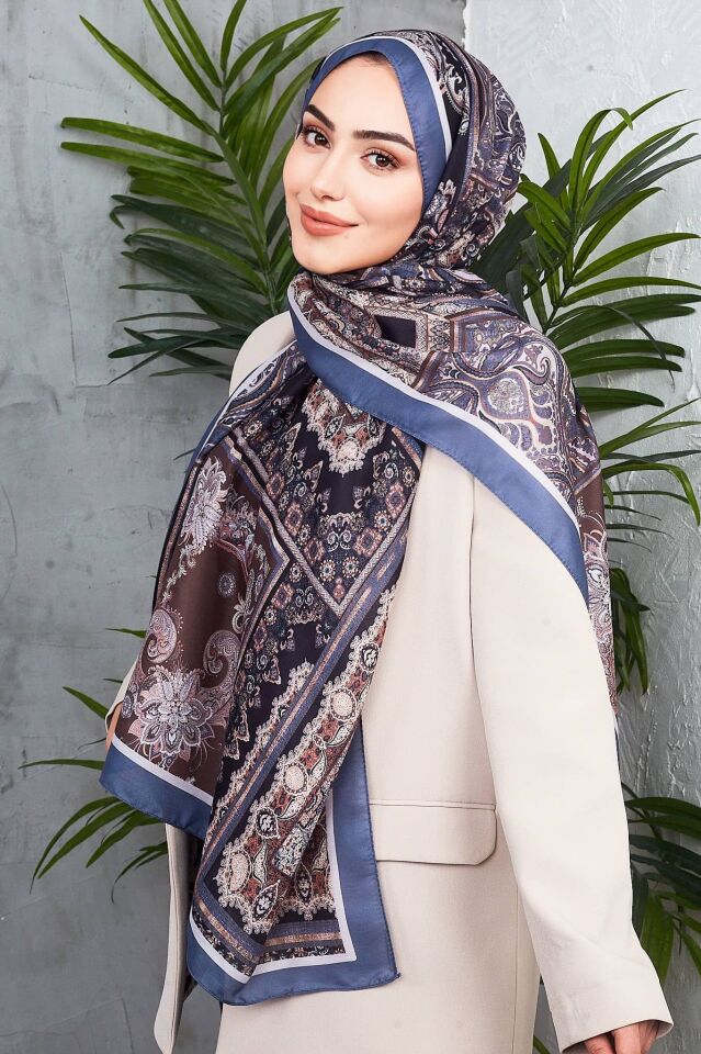 Etnik Desen Retro Soft Şal