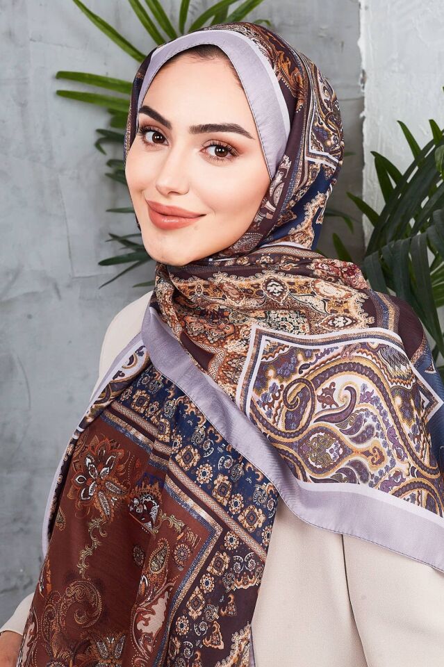 Etnik Desen Retro Soft Şal