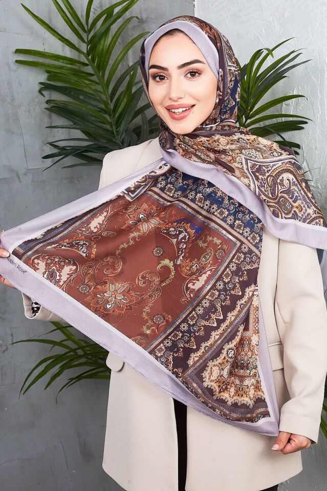 Etnik Desen Retro Soft Şal