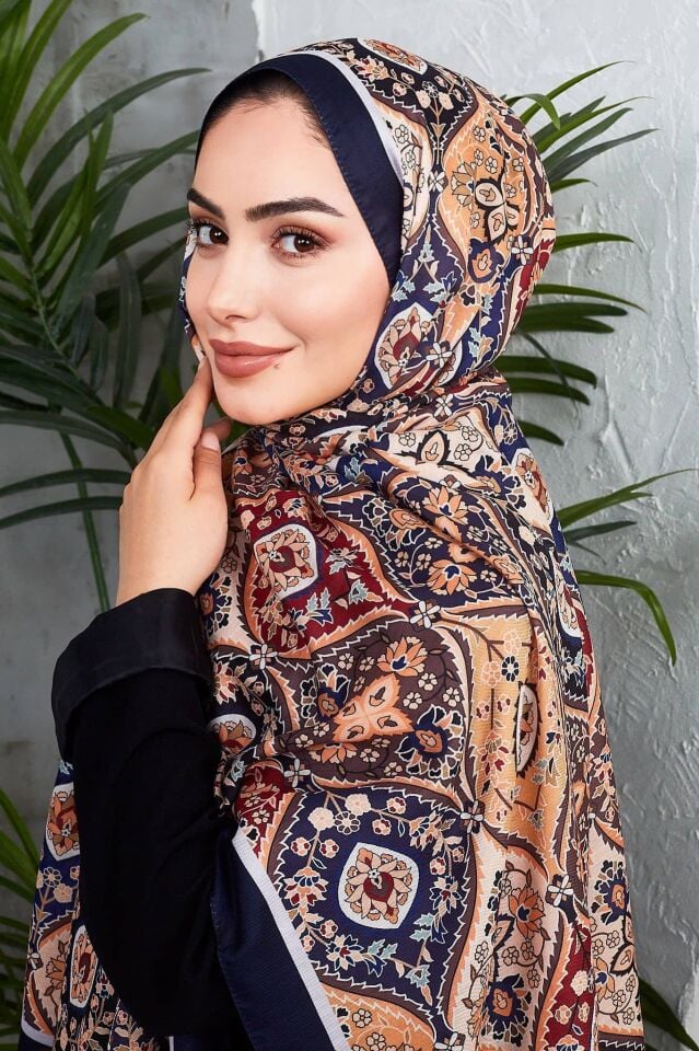 Etnik Desen Retro Soft Şal