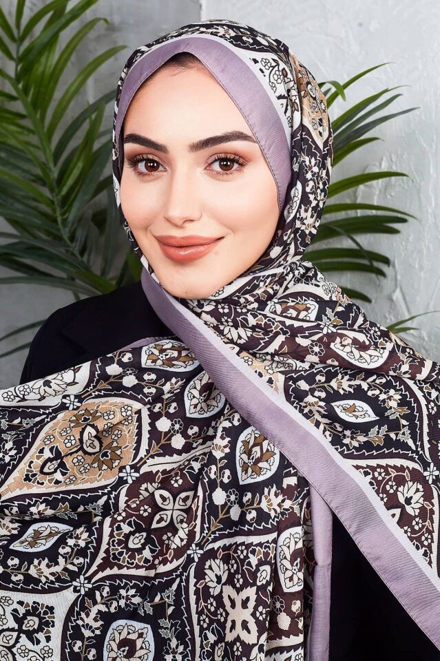 Etnik Desen Retro Soft Şal