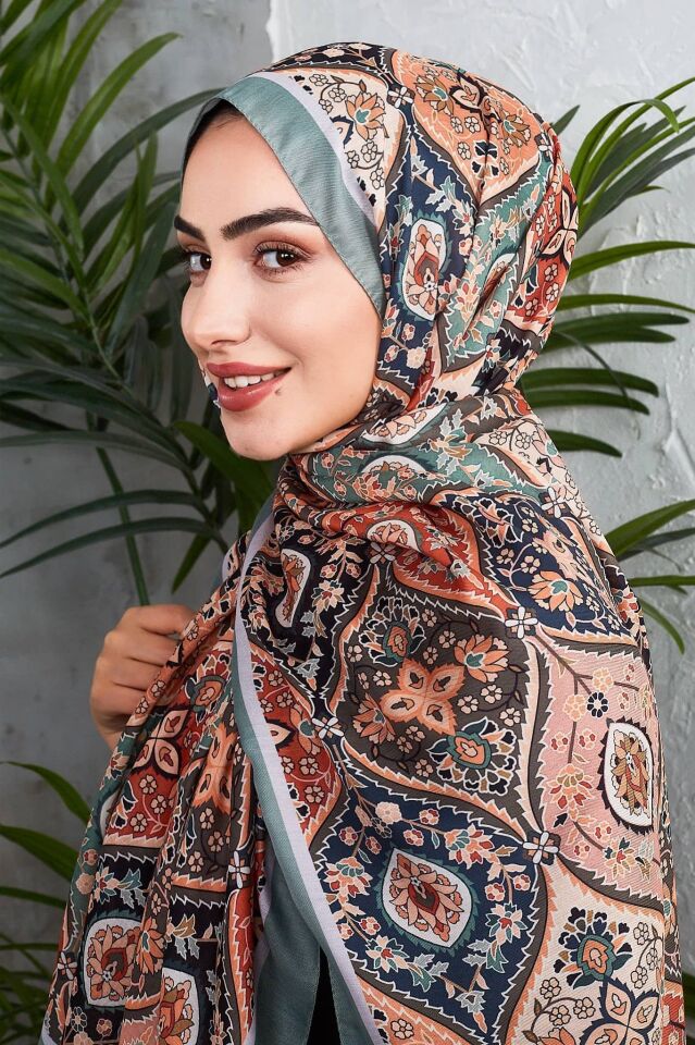 Etnik Desen Retro Soft Şal