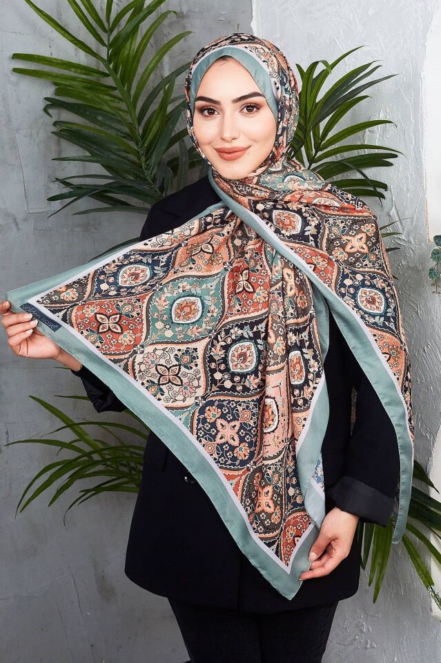 Etnik Desen Retro Soft Şal
