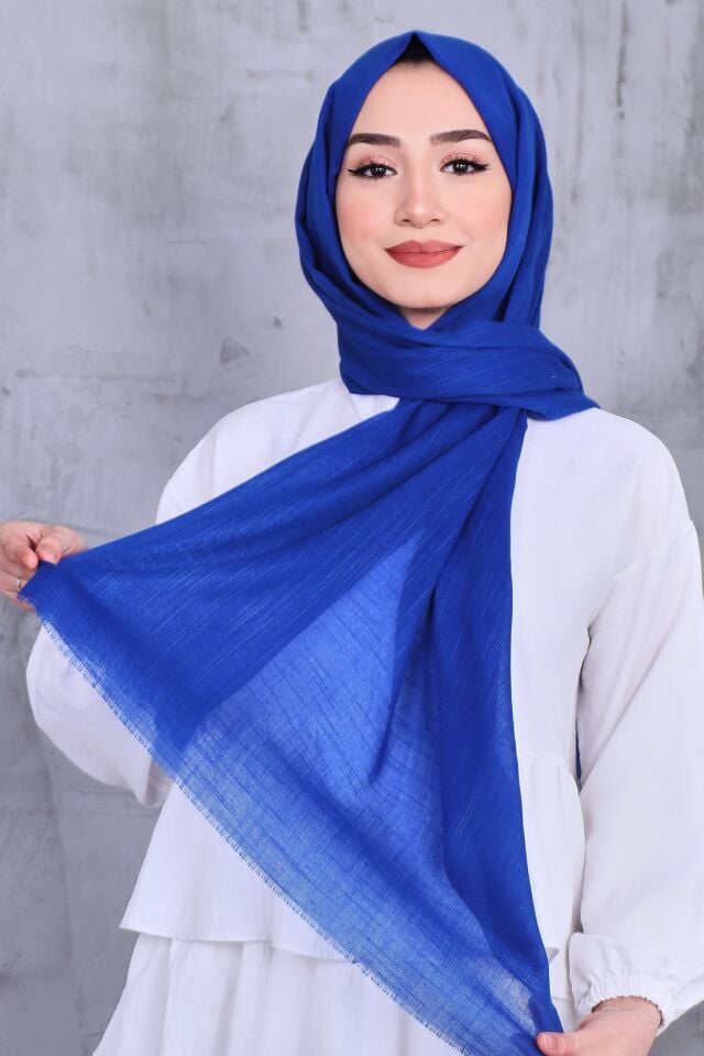 Flamlı Düz Renk Şal