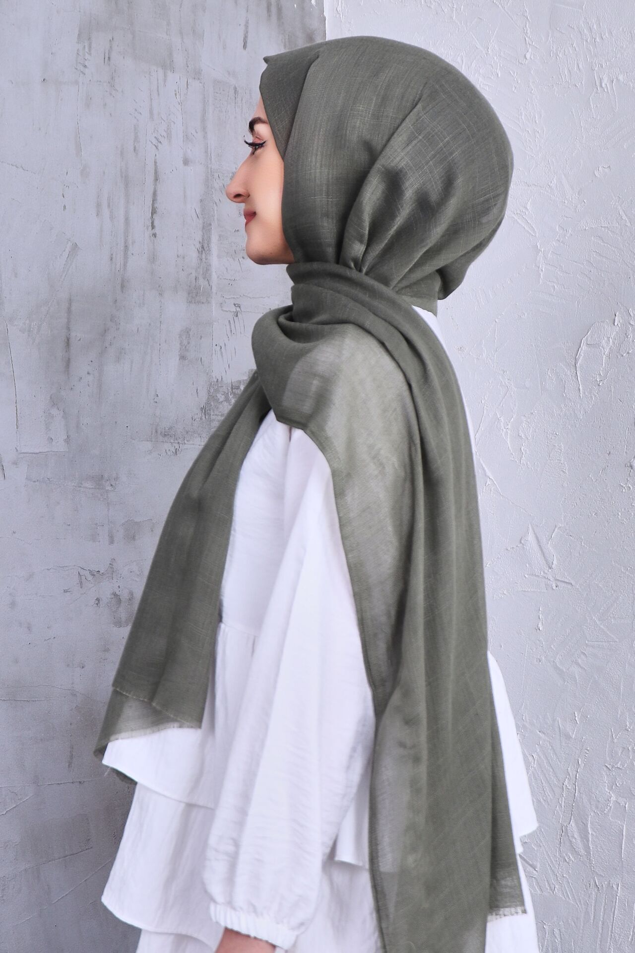 Flamlı Düz Renk Şal