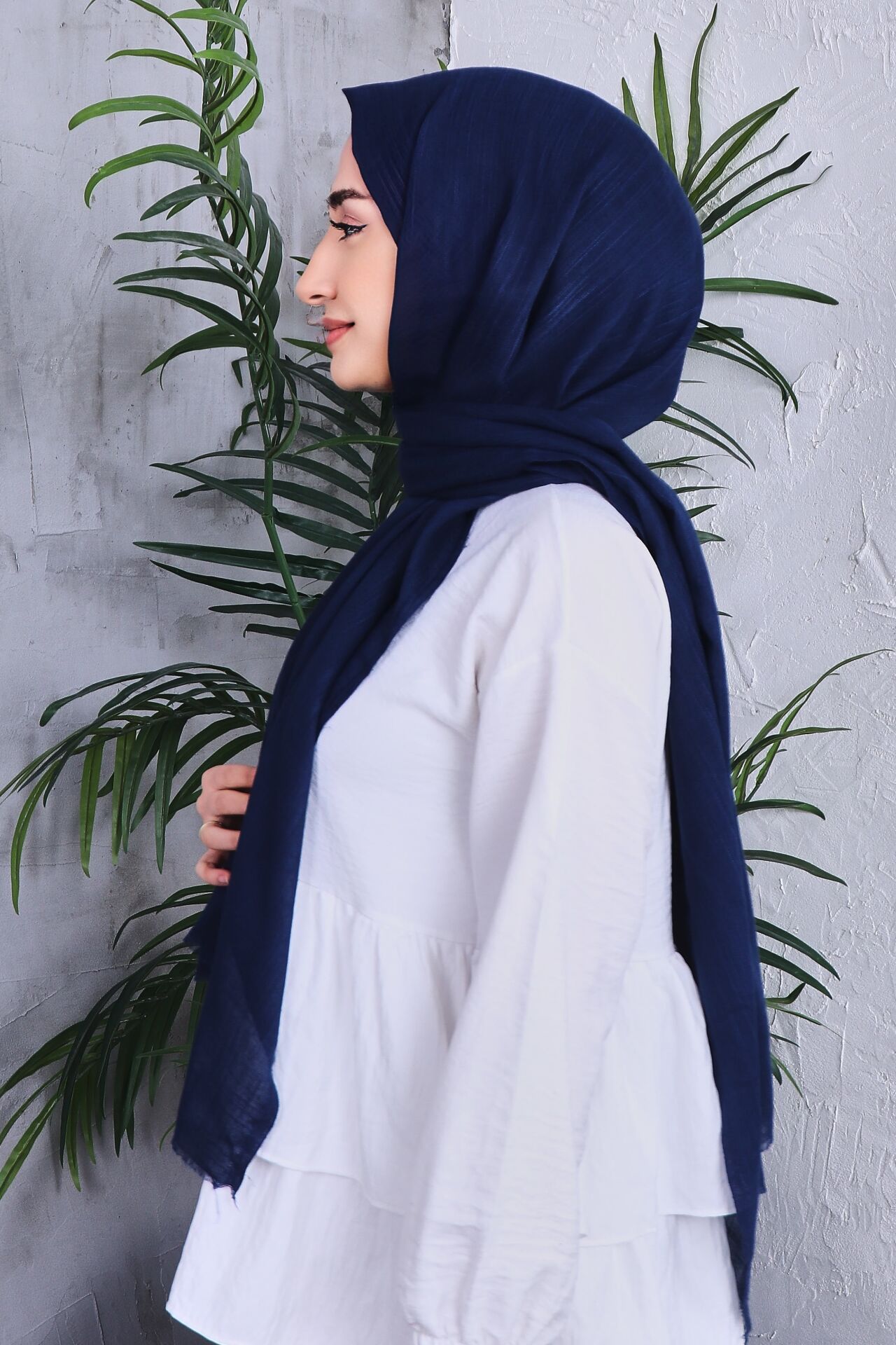 Flamlı Düz Renk Şal