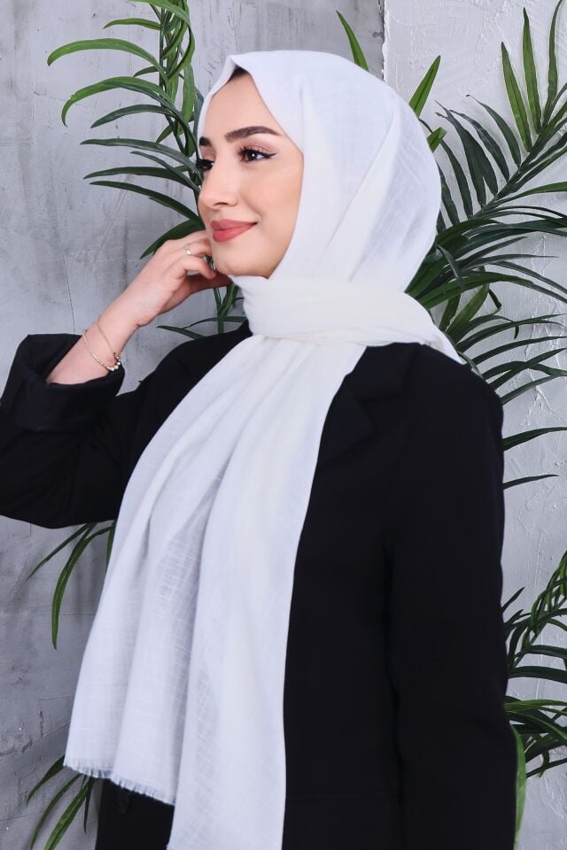 Flamlı Düz Renk Şal