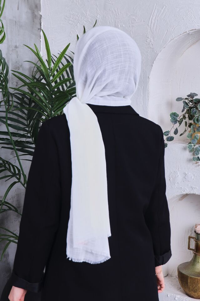 Flamlı Düz Renk Şal