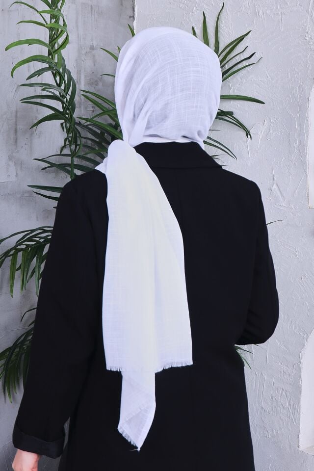 Flamlı Düz Renk Şal