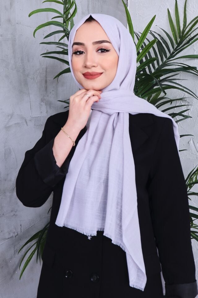 Flamlı Düz Renk Şal