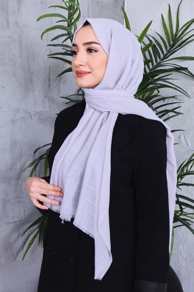 Flamlı Düz Renk Şal
