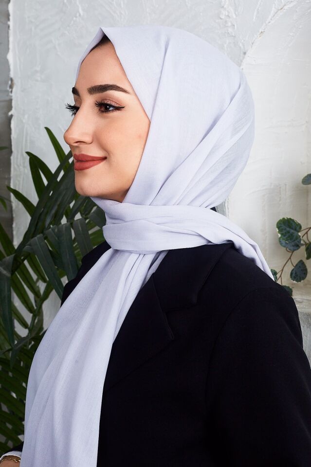 Saçaklı Düz Renk Pamuklu Zümrüt Şal